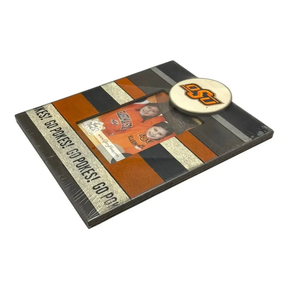 Oklahoma State Cowboys Wood Logo Picture Frame Glory Haus 5x7